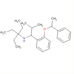 Benzenemethanamine,N-(1,1-diethylpropyl)-a-(1-methylethyl)-N-(1-phenylethoxy)- molecular structure