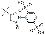 2-(3-tert-Butyl-5-oxo-2-pyrazolin-1-yl)-1,4-benzenedisulfonic acid molecular structure