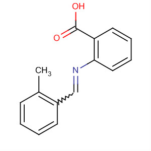 Benzoic acid, 2-[[(2-methylphenyl)methylene]amino]- molecular structure