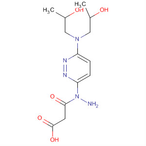 Acetic acid, 2-[6-[bis(2-hydroxypropyl)amino]-3-pyridazinyl]hydrazide molecular structure