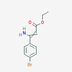 3-Amino-3-(4-bromophenyl)-2-propenoic acid ethyl ester molecular structure