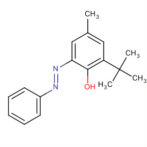 Phenol, 2-(1,1-dimethylethyl)-4-methyl-6-[(1E)-phenylazo]- molecular structure