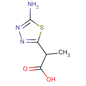 1,3,4-Thiadiazole-2-propanoic acid, 5-amino- molecular structure