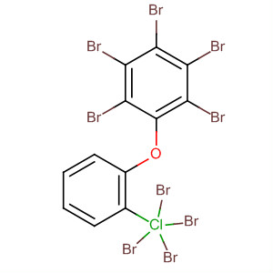 Benzene, pentabromo(tetrabromochlorophenoxy)- molecular structure