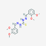 1-[(z)-(2,3-dimethoxyphenyl)methylideneamino]-3-[(e)-(2,3-dimethoxyphenyl)methylideneamino]thiourea molecular structure