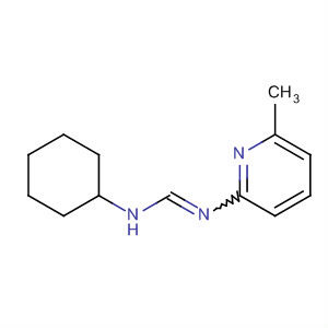 Methanimidamide, N-cyclohexyl-N'-(6-methyl-2-pyridinyl)- molecular structure