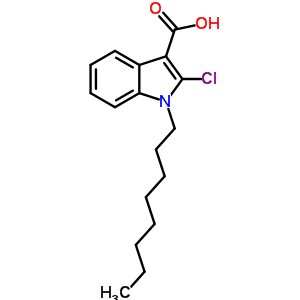 2-chloro-1-octyl-1H-indole-3-carboxylic acid molecular structure