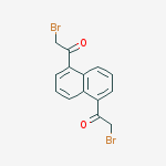 1,1'-naphthalene-1,5-diylbis(2-bromoethanone) molecular structure
