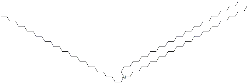 trioctacosylaluminium molecular structure