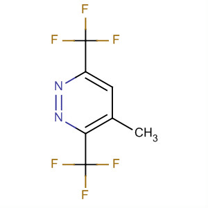 Pyridazine, 4-methyl-3,6-bis(trifluoromethyl)- molecular structure