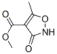 methyl 5-methyl-3-oxo-2,3-dihydro-1,2-oxazole-4-carboxylate molecular structure