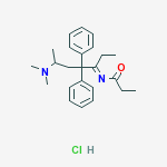 N-(6-(DIMETHYLAMINO)-4,4-DIPHENYL-3-HEPTYLIDENE)PROPIONAMIDE HCL molecular structure