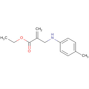 2-Propenoic acid, 2-[[(4-methylphenyl)amino]methyl]-, ethyl ester molecular structure