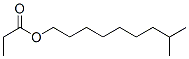 Propanoic acid 8-methylnonyl ester molecular structure
