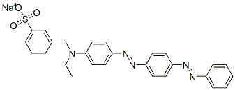 sodium 3-[[ethyl[4-[[4-(phenylazo)phenyl]azo]phenyl]amino]methyl]benzenesulphonate
