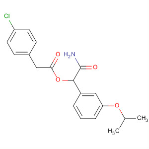 Benzeneacetic acid, 4-chloro-a-(1-methylethyl)-,2-amino-1-(3-hydroxyphenyl)-2-oxoethyl ester molecular structure