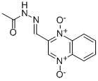 1-ACETYL-2-(2-QUINOXALINYLMETHYLENE)HYDRAZINE1,4-DIOXIDE molecular structure