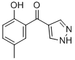 4-(2-HYDROXY-5-METHYLBENZOYL)PYRAZOLE molecular structure