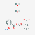Chromate(1-), diaquabis(2-(hydroxy-kappaO)benzoato(2-)-kappaO)-, sodium (1:1)