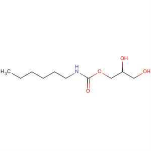 Carbamic acid, hexyl-, 2,3-dihydroxypropyl ester molecular structure