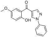 (2-HYDROXY-5-METHOXY-PHENYL)-(1-PHENYL-1H-PYRAZOL-4-YL)-METHANONE