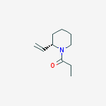 PIPERIDINE,2-VINYL-1-(1-OXOPROPYL)-,(2S)-