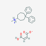 (4,4-diphenylcycloheptyl)-methylazanium;(z)-4-hydroxy-4-oxobut-2-enoate molecular structure