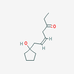 5-HEPTEN-3-ONE,7-(1-HYDROXYCYCLOPENTYL)-,(5Z)- molecular structure