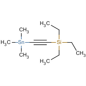 Silane, triethyl[(trimethylstannyl)ethynyl]- molecular structure