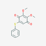 2,3-dimethoxy-5-(phenylsulfanyl)cyclohexa-2,5-diene-1,4-dione molecular structure