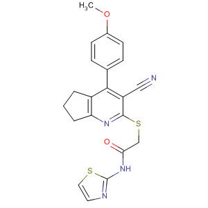 Acetamide,2-[[3-cyano-6,7-dihydro-4-(4-methoxyphenyl)-5H-cyclopenta[b]pyridin-2-yl]thio]-N-2-thiazolyl-