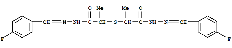 2,2'-sulfanediylbis[N'-(4-fluorobenzylidene)propanehydrazide]