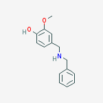 4-[(benzylamino)methyl]-2-methoxyphenol molecular structure