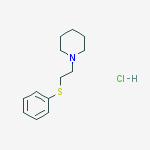 1-[2-(phenylsulfanyl)ethyl]piperidine molecular structure