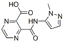 2-Pyrazinecarboxylicacid, 3-[[(1-methyl-1H-pyrazol-5-yl)amino]carbonyl]- molecular structure