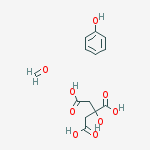 Formaldehyde;2-hydroxypropane-1,2,3-tricarboxylic Acid;phenol molecular structure