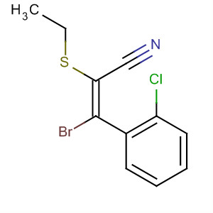 2-Propenenitrile, 3-bromo-3-(2-chlorophenyl)-2-(ethylthio)-, (Z)-