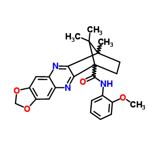 N-(2-methoxyphenyl)-9,12,12-trimethyl-8,9-dihydro-6,9-methano[1,3]dioxolo[4,5-b]phenazine-6(7H)-carboxamide molecular structure