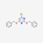 2,4-bis(benzyloxy)-6-bromopyrimidine molecular structure