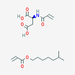 6-methylheptyl Prop-2-enoate;(2s)-2-(prop-2-enoylamino)butanedioic Acid molecular structure