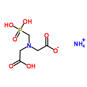 ammonium 2-[carboxymethyl(phosphonomethyl)amino]acetate molecular structure