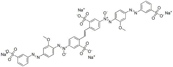 2,2-(1,2-Ethenediyl)bis[5-[[2-methoxy-4-[(3-sulfophenyl)azo]phenyl]-NNO-azoxy]benzenesulfonic acid]tetrasodium salt