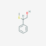 2-methylsulfanyl-2-phenylethanol molecular structure