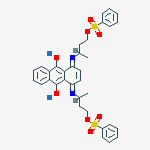 disodium [(9,10-dihydro-9,10-dioxo-1,4-anthrylene)bis[imino(3-methylpropane-1,3-diyl)]]bis(benzenesulphonate) molecular structure