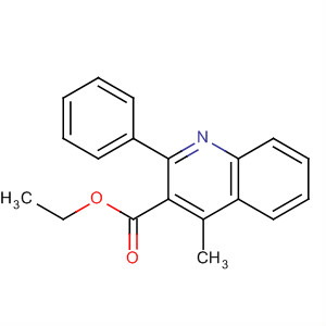 3-Quinolinecarboxylic acid, 4-methyl-2-phenyl-, ethyl ester molecular structure