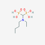 [[butyl(ethyl)amino]-phosphonomethyl]phosphonic Acid molecular structure