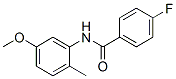 Benzamide,4-fluoro-N-(5-methoxy-2-methylphenyl)- molecular structure