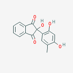 2-(2,4-dihydroxy-5-methylphenyl)-2-hydroxy-1H-indene-1,3(2H)-dione molecular structure