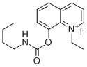 Quinolinium, 1-ethyl-8-hydroxy-, iodide, butylcarbamate molecular structure