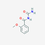 N-CARBAMOYL-2-METHOXY-BENZAMIDE molecular structure
